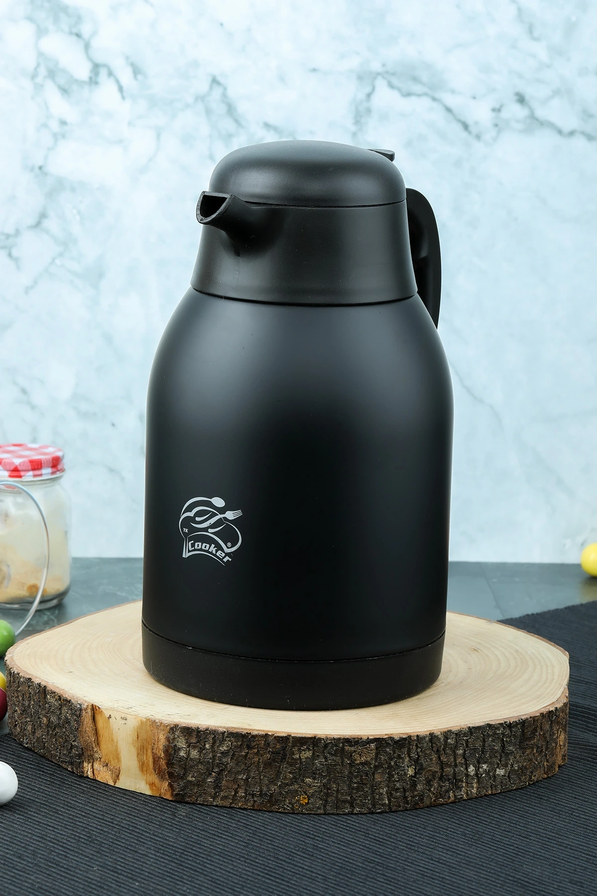 COOKER CKR-2038 2LT.BİTTER ÇELİK TERMOS KISA TOMBUL SÜRAHİ*12