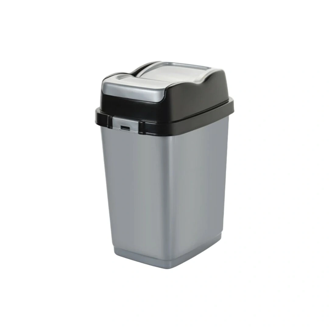 DÜNYA-09712 EASY ( 10LT ) ( ÇİFT KAPAKLI ) ÇÖP KOVASI PLASTİK ( 189X243X338MM )*24=K