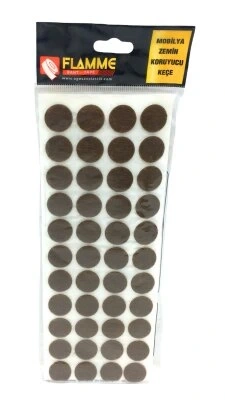FLAMME ( 21MM ) ( YUVARLAK ) YAPIŞKAN KEÇE*25X36
