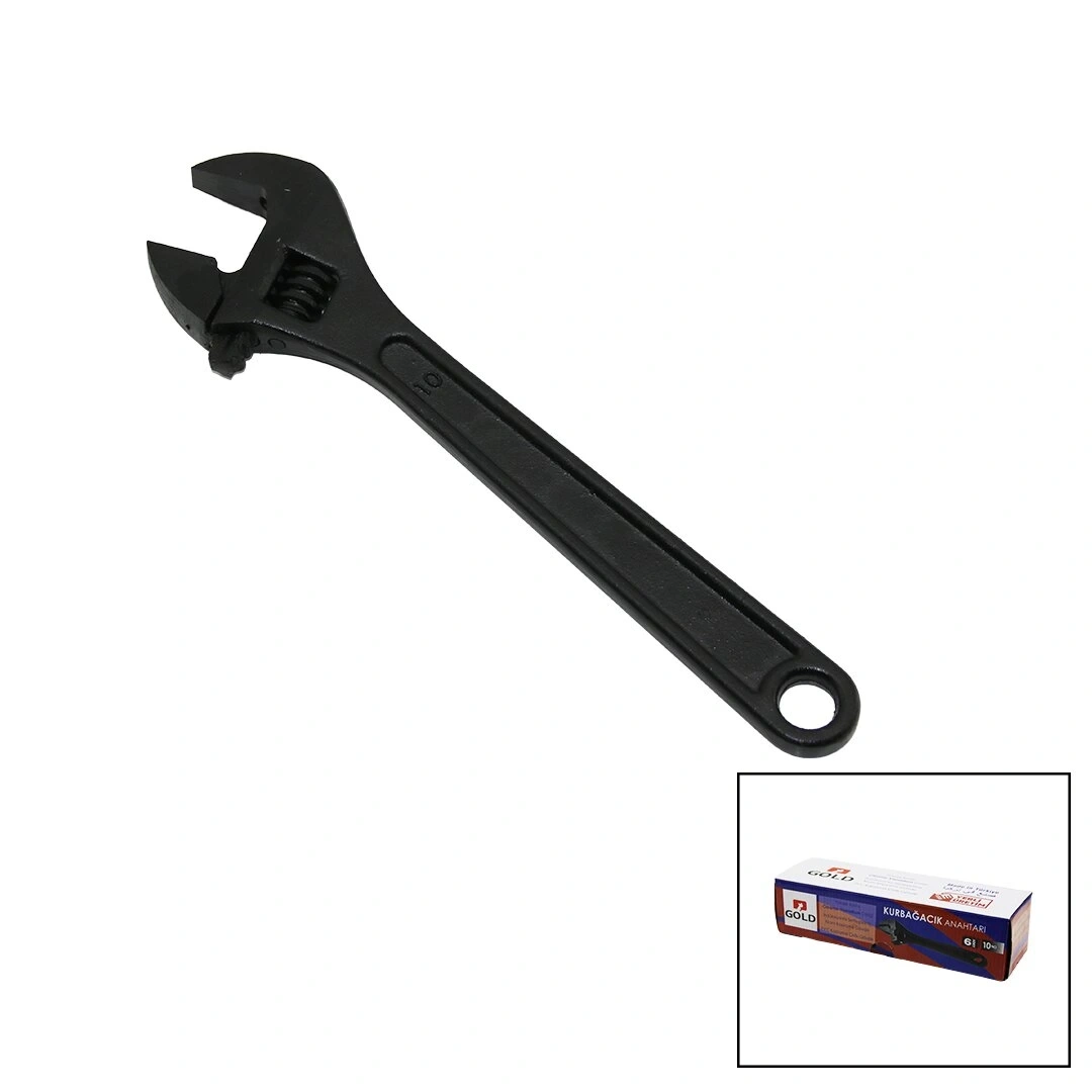 GOLD ( SİYAH ) ( 10 ) KURBAĞACIK ANAHTAR ( CHROME - VANADİUM ÇELİK ) ( KROM - PVC KAPLAMA ) ( BRKT-770403 )*6X8
