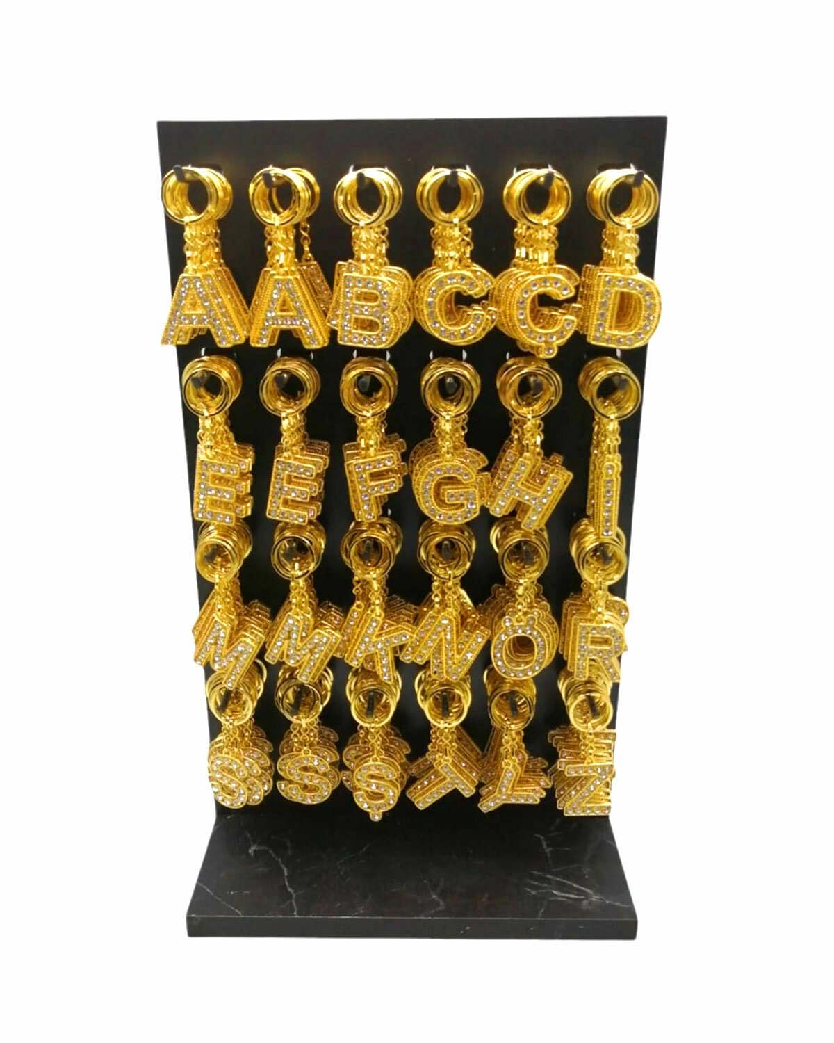 İBİCO ( ALTIN TAŞLI & HARFLİ ) ANAHTARLIK ( STANDLI )*288X2