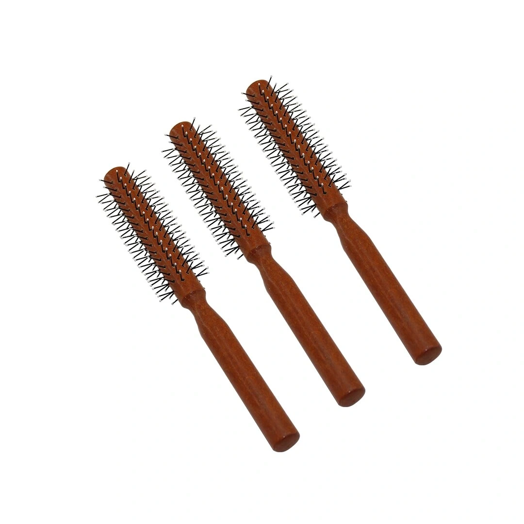 İBİCO İ15-032 ( BONCUKLU ) FÖN SAÇ FIRÇASI & TARAK ( AHŞAP SAPLI= SADE & RENKLİ )*12X60