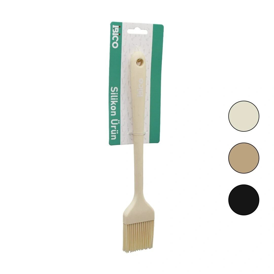 İBİCO İ22-031 ( SİLİKON ) RENKLİ YUMURTA FIRÇASI PLASTİK SAPLI*12X6