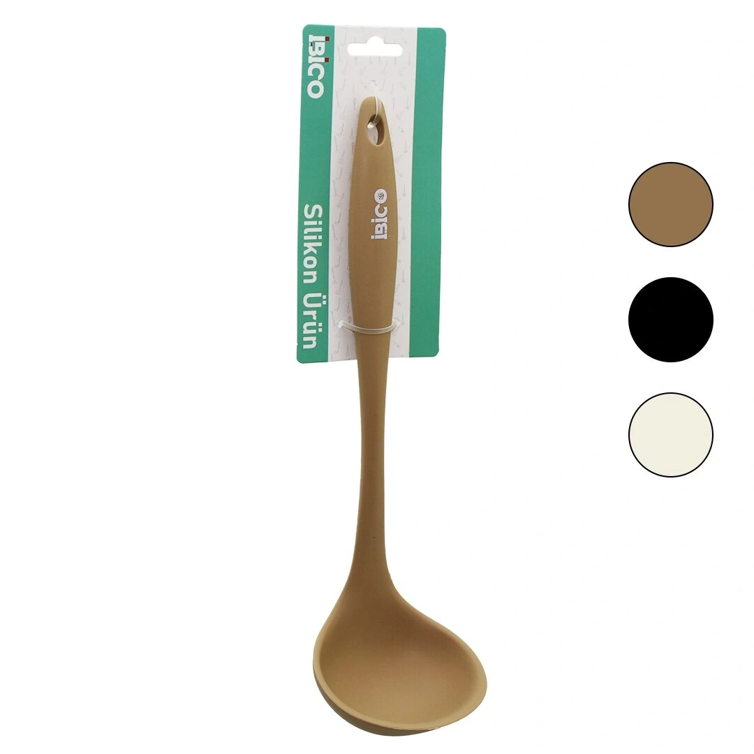 İBİCO İ22-038 ( SİLİKON & RENKLİ ) KEPÇE & KAŞIK ( 28.5CM )*12X6