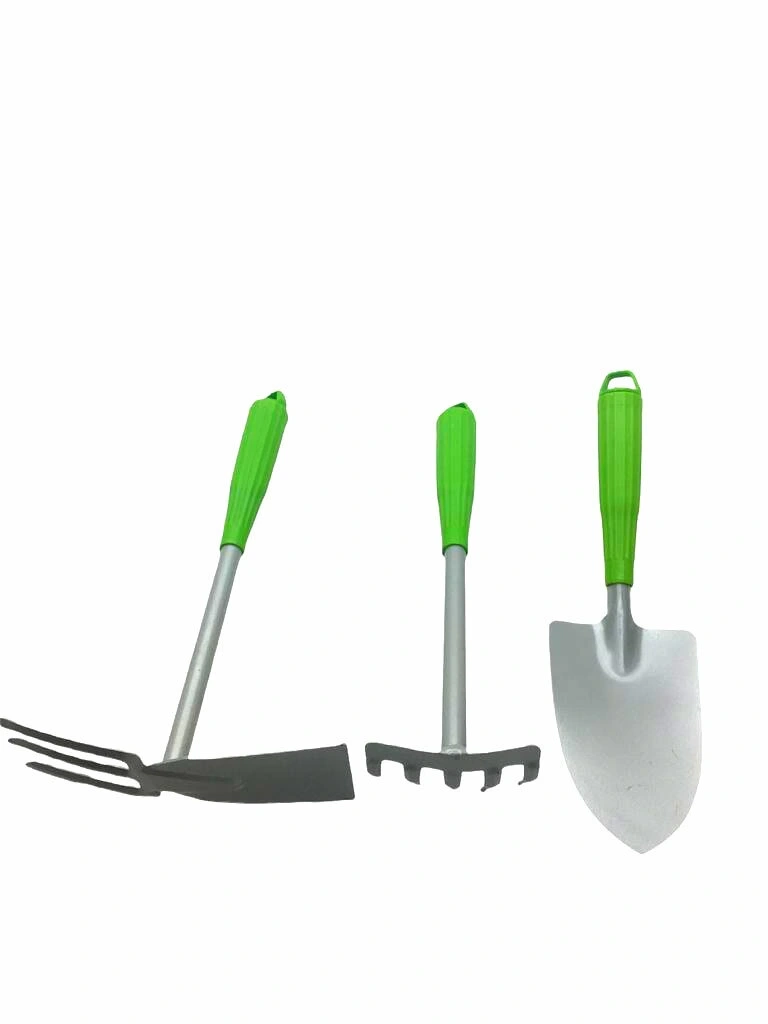 İBİCO K18-011 ( 3PCS ) ( METAL ) BAHÇE HOBİ SETİ ( ÇAPA & TIRMIK & KÜREK ) PLASTİK SAPLI*15