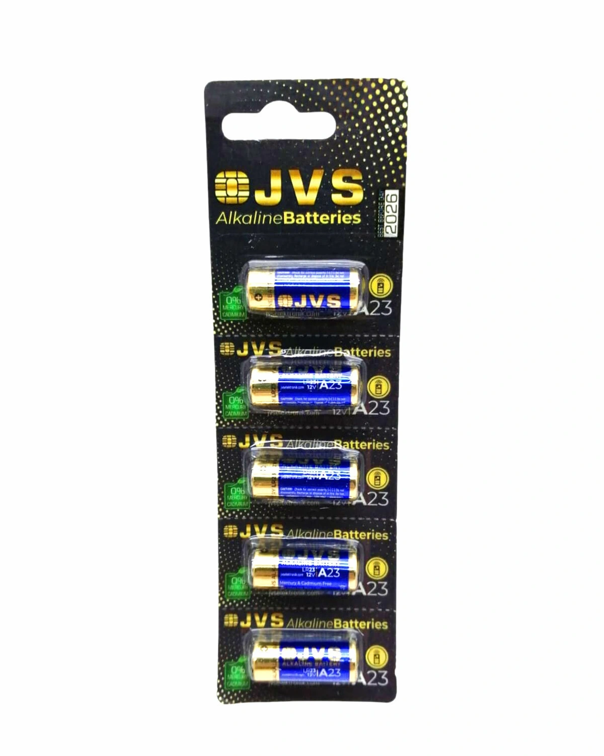 JVS A23 LR23 12V ARAÇ & OTO KUMANDA PİLİ ( 5Lİ KART )*400