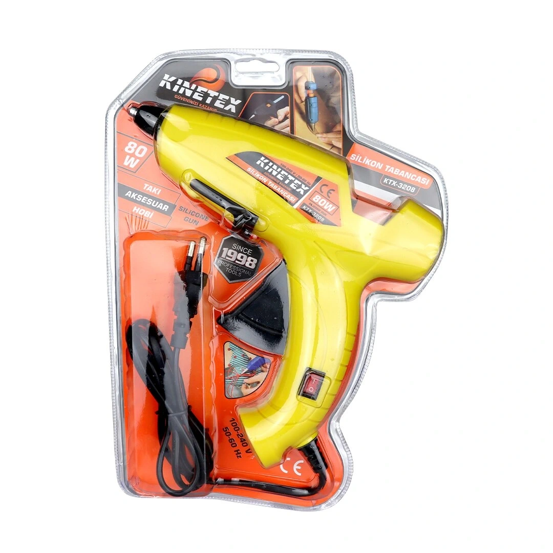 KINETEX KTX-3208 ( 80W ) ( ANAHTARLI ) SICAK MUM SİLİKON TABANCASI*48