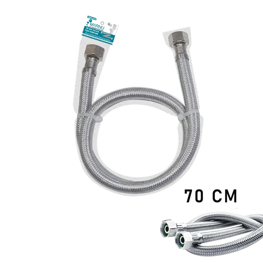 KNITEX KTX-2877 FLEX ( KLOZET & TAHARAT ) HORTUM 70CM.DİŞİ-DİŞİ 3/8*10X15