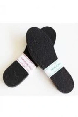 KUŞCUOĞLU KÇ-900 ( DİKİŞSİZ ) ( PATİKLİK & DELİKLİ ) ( SİYAH & BAYAN ) YÜN KEÇE*12X72