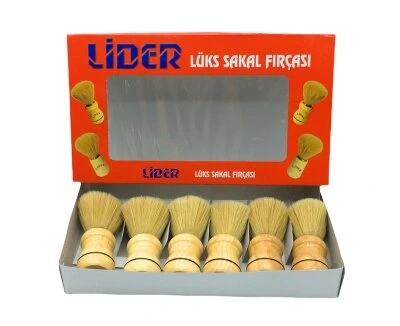 LİDER-1104 ( AHŞAP SAPLI ) SAKAL FIRÇASI*6X72