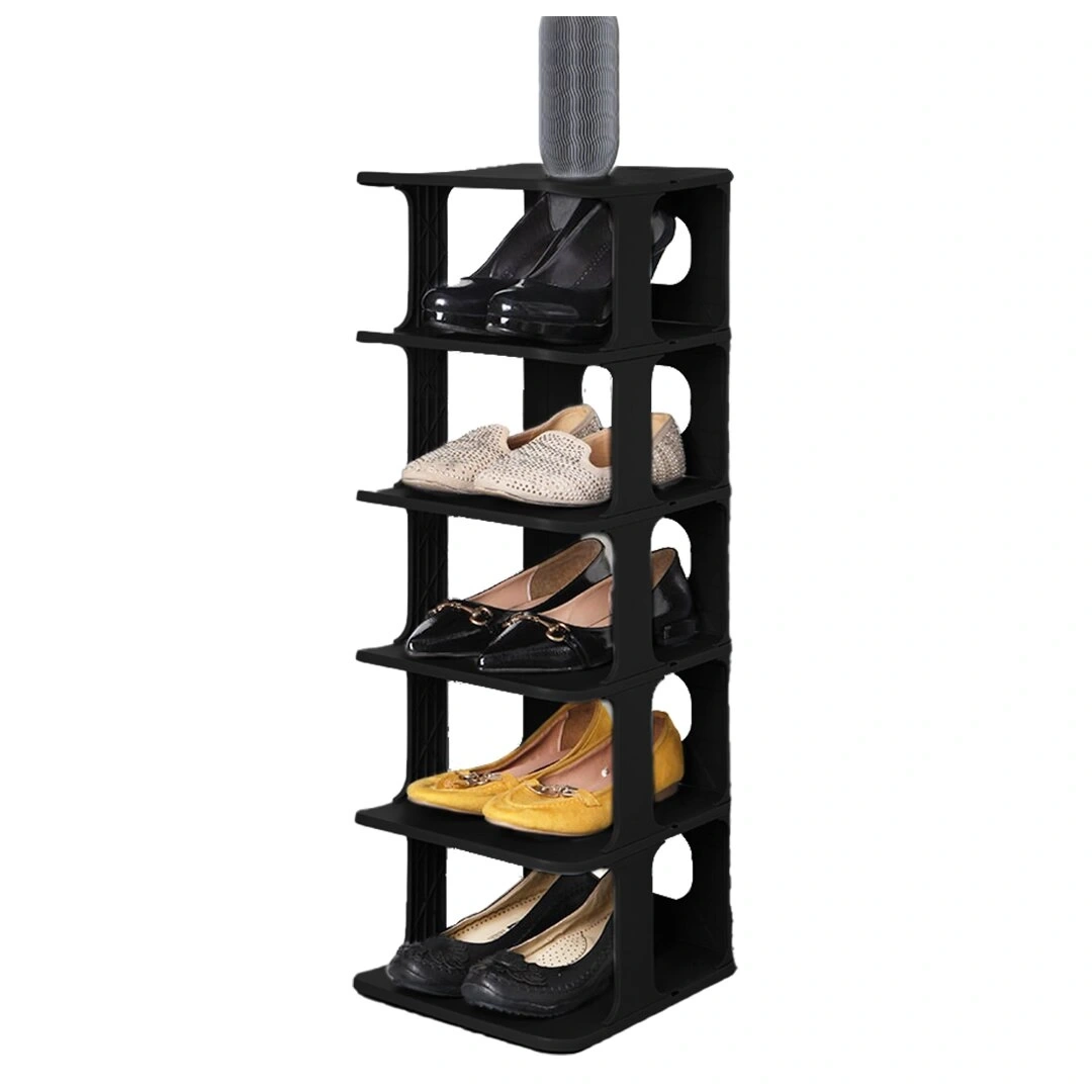 LUXURY SHOE RACK OM-0910-1023-0787 ( 5 KATLI ) ( SİYAH ) LÜKS PLASTİK AYAKKABILIK*8