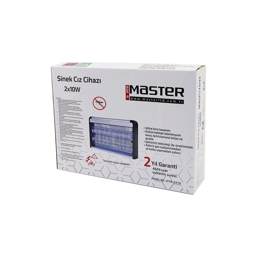 MASTER LANTUX MTR-2X10 LXIK-210 POWER ( UV & 20W ) SİNEK ÖLDÜRÜCÜ CIZ CİHAZI MAKİNE ( 2X10W ) ( LED 8W & 60M2 )*8