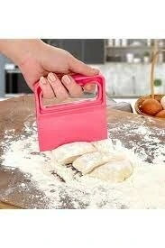 PLASTLİFE KP-113 ( SAPLI ) HAMUR KESİCİ & KAZIYICI PLASTİK SPATULA*84