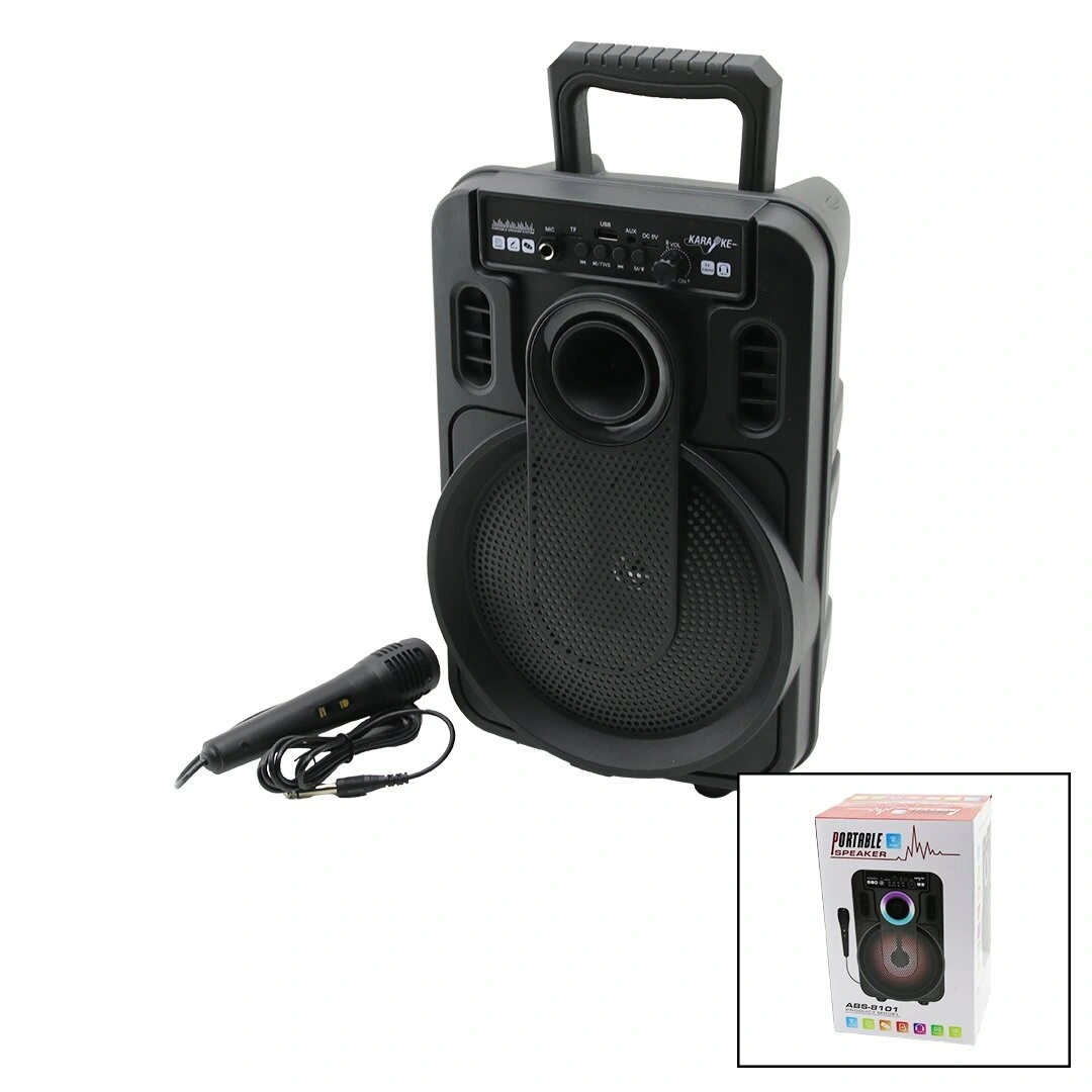 PORTABLE ABS-8101 PL-4435 ( 8) SPEAKER HOPARLÖR ( BLUETOOTH ) ( MİKROFONLU ) ( IŞIKLI ) ( USB & TF & AUX & MIC )*8