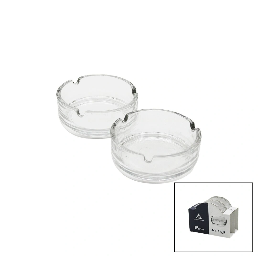 PYRAMID GLASSS AT-106 ( 2PCS ) ( 10CM ) ( CAM & DÜZ ) YUVARLAK KÜLLÜK*24