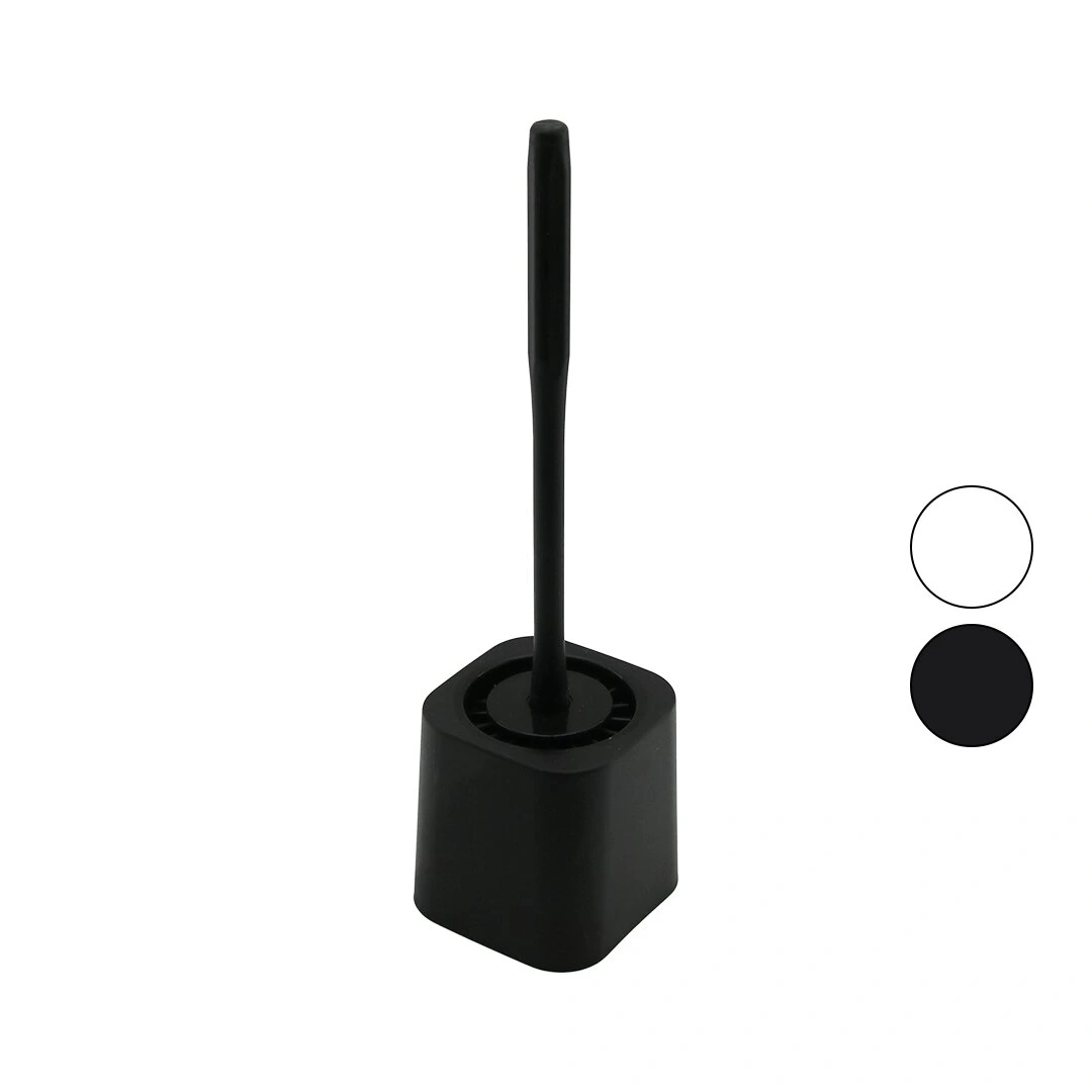 QLUX BSF-00978 ( SİLİKON ) WC & KLOZET FIRÇA SETİ ( PLASTİK SAP & HAZNE )*12=K