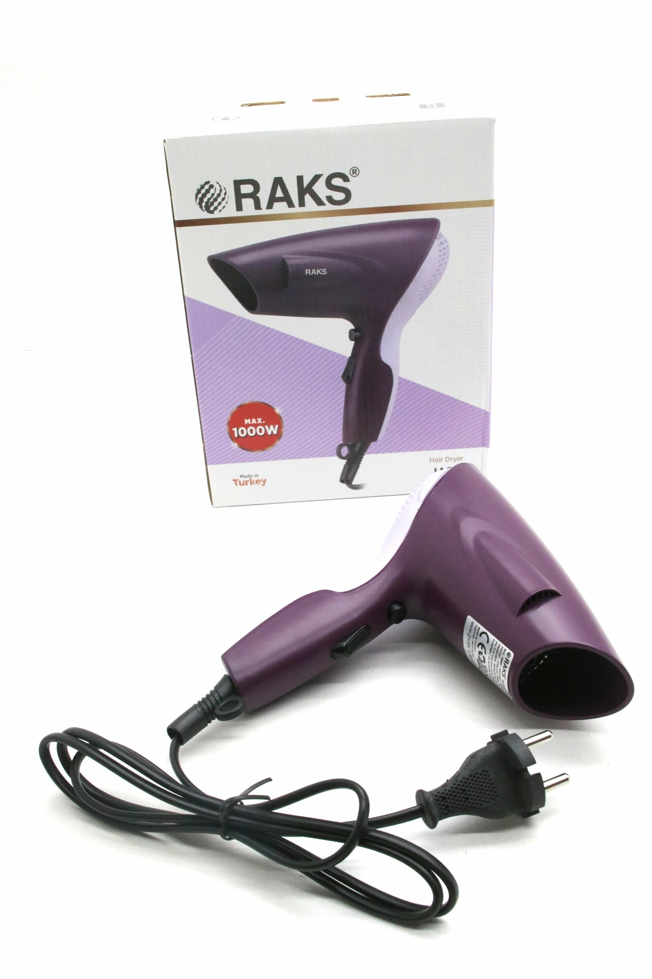 RAKS ( JADE ) SAÇ KURUTMA MAKİNESİ ( 2 KADEME HIZ & SICAKLIK ) ( 1000W )*24