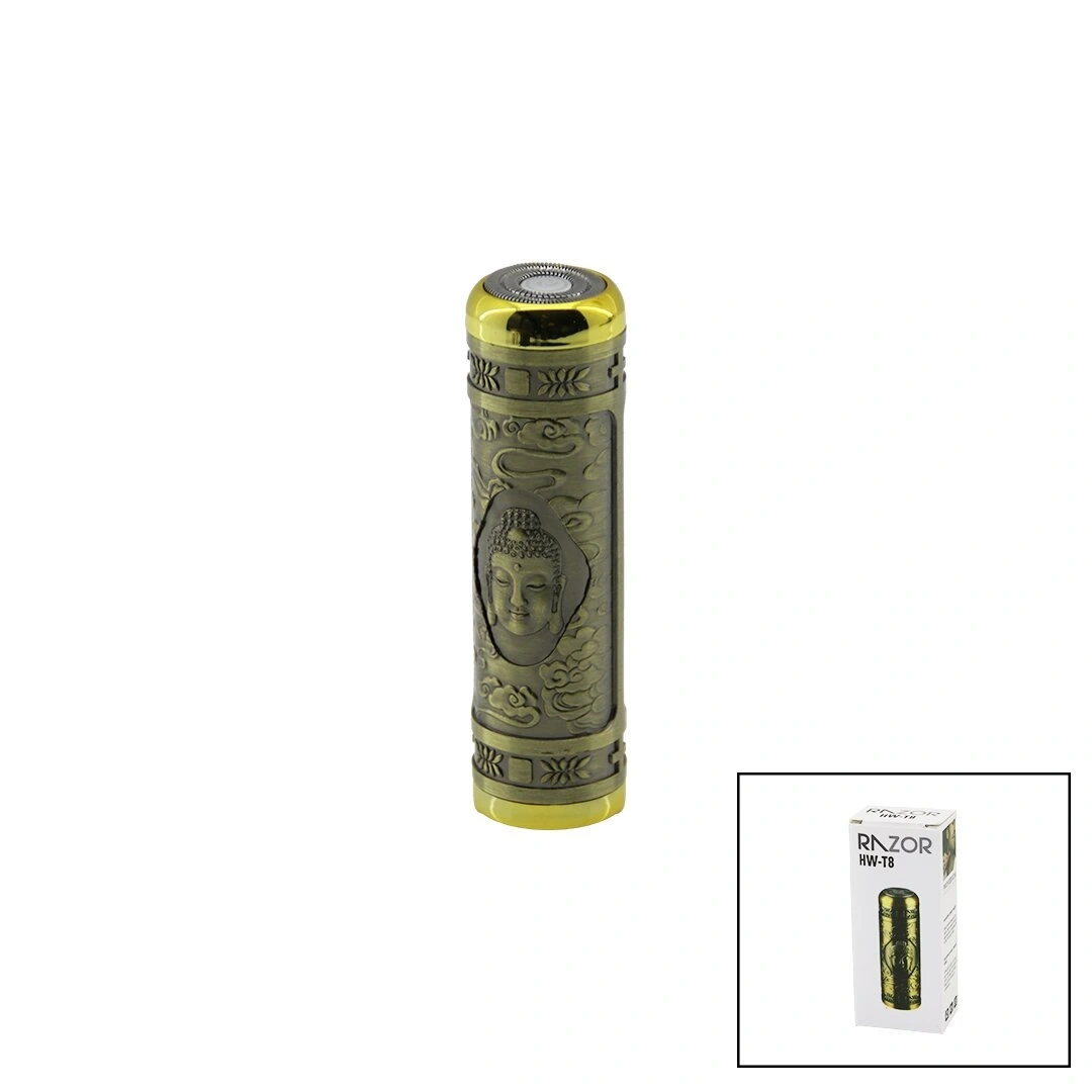 RAZOR HW-T8 ( MİNİ=CEP MODEL ) (GÜNLÜK SIFIR SAKAL) KESME TRAŞ MAKİNESİ (USB ŞARJLI) (BASKILI METAL GÖVDE) (3W) (500mAh)*200