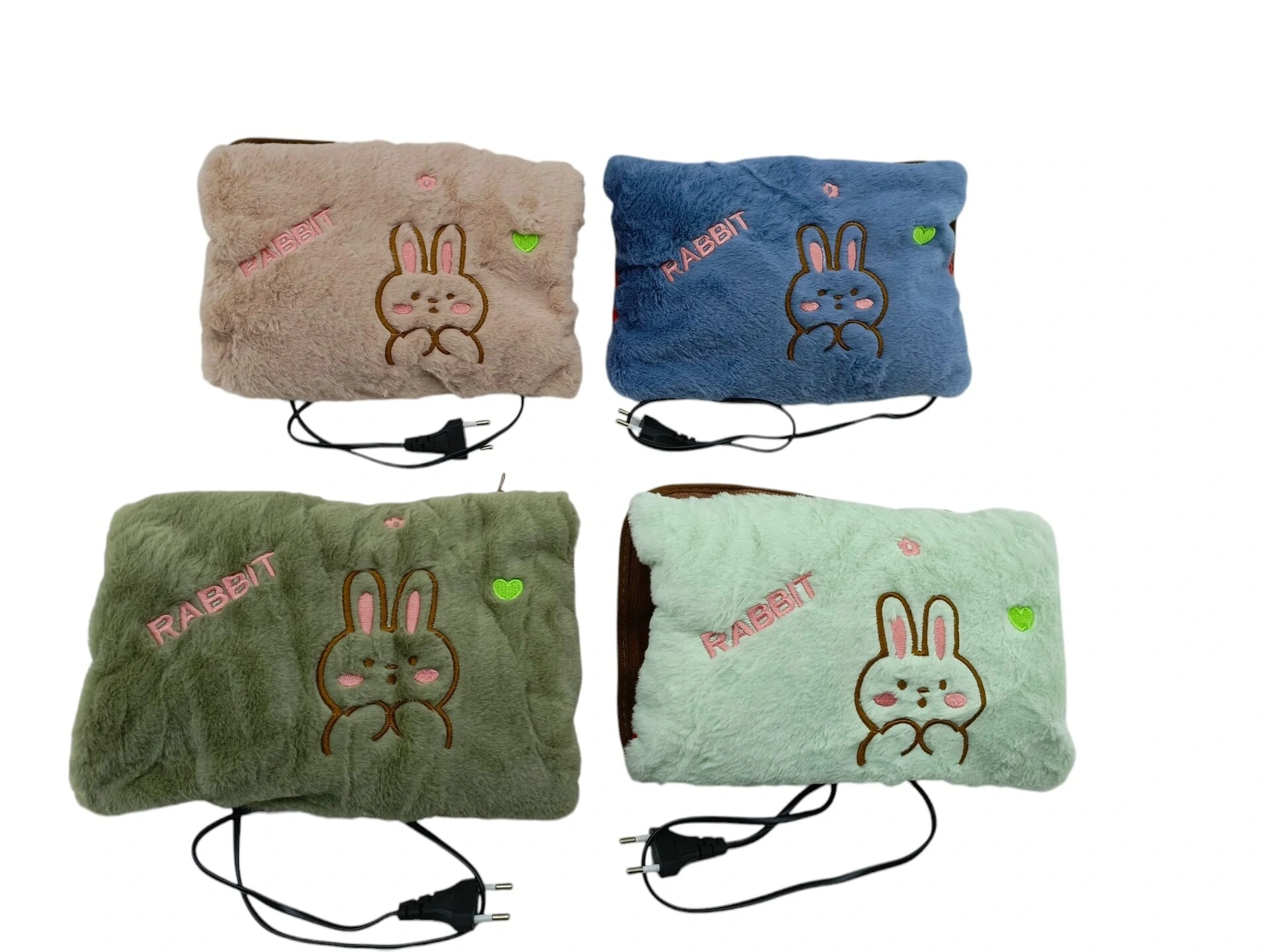 SHS RABBIT (FY-500W) DMR-4723 ( FİŞLİ & ŞARJLI ) SICAK SU TORBASI (POLAR & KADİFE KUMAŞ &HAYVAN NAKIŞLI )*100