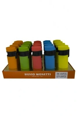 SILVIO MONETT SM-0404P-A  RENKLİ PÜRMÜZLÜ CEP ÇAKMAK*20X36