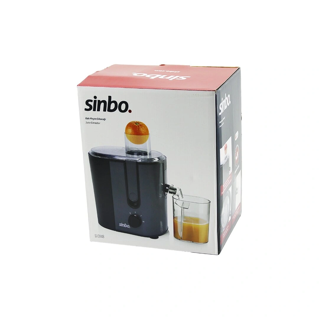 SİNBO SJ-3148 KATI MEYVE SIKACAK ( ÇELİK FİLTRE & GÜVENLİK KOLU & POSA:1250ML M.SUYU:450ML) ( 50/60 HZ & 600W )*4
