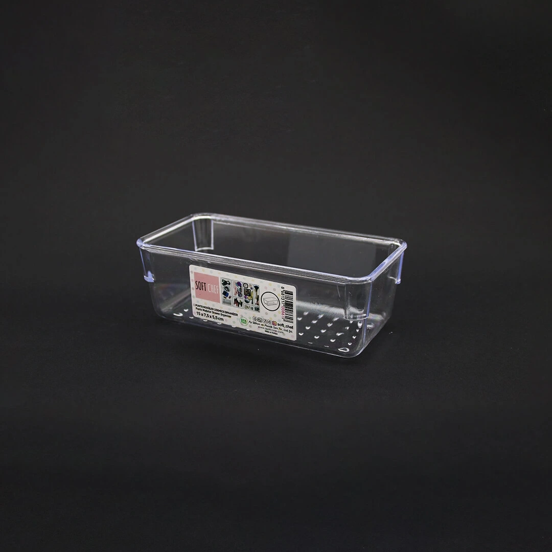 SOFTCHEF PUNTO-00861 ( 15 X 7.5 X 5.5CM ) MİKA MODÜLER ÇEKMECE ORGANİZERİ*24=K
