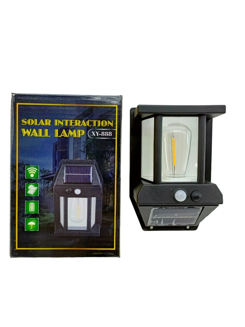 SOLAR INTERACTION WALL LAMP XY-888 ( SOLAR & SENSÖRLÜ ) APLİK DUVAR LAMBASI ( DIŞ MEKAN ) ( 5.5V & 1W & 1800mAh )*100