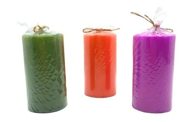 TAKOZ-006 ( SİLİNDİR RENKLİ ) ( KÖPÜK & BÜYÜK BOY ) MUM*24=K