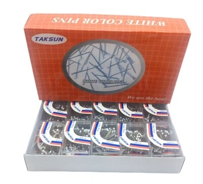 TAKSUN #03 ( BEYAZ ) ( PLS.KUTULU ) ( MİNİ ) BAŞÖRTÜ İĞNESİ*20X72