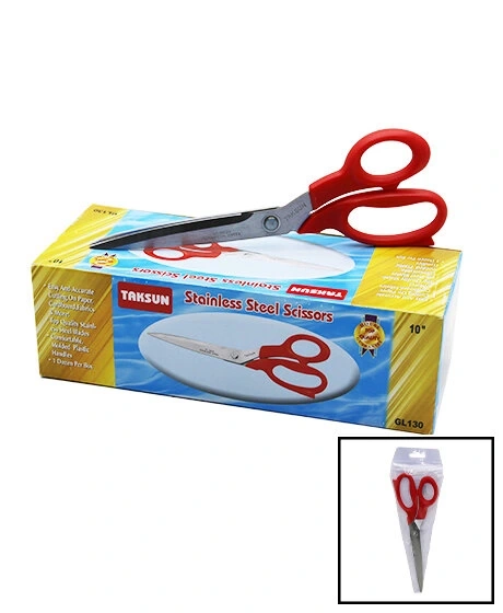 TAKSUN GL-130  10 TERZİ MAKASI RENKLİ SAPLI*12X15