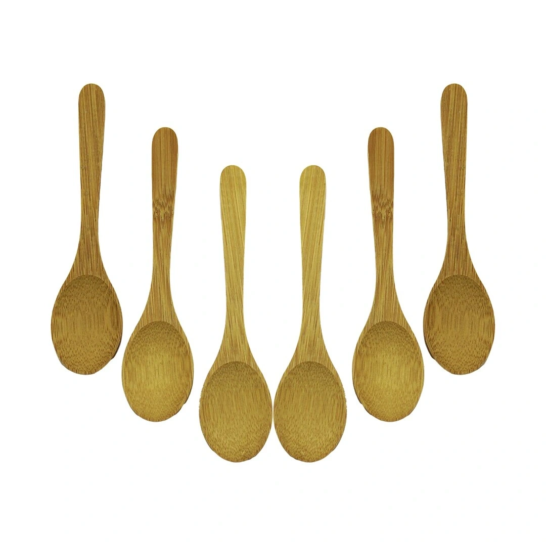 TATA BAMBOO & WOOD DMR-8467 ( 6PCS & OVAL ) AHŞAP BAMBU ( ÇAY KAŞIK ) SETİ*500