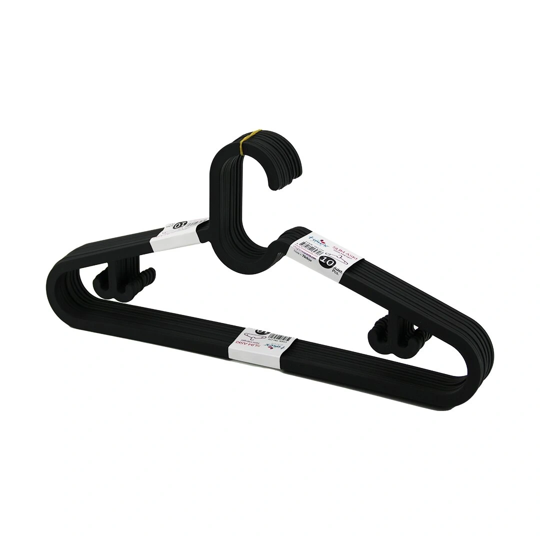 TİMEX TİM-270 ( 10PCS ) ( ANTRASİT GRİ ) PLASTİK ELBİSE ASKISI*24