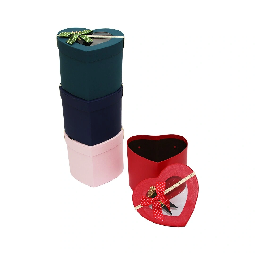 YAKUT-10481 ( KALP ) ( KÜÇÜK ) ( ŞEFFAF PENCERE KAPAKLI ) KARTON HEDİYE KUTUSU*4X24