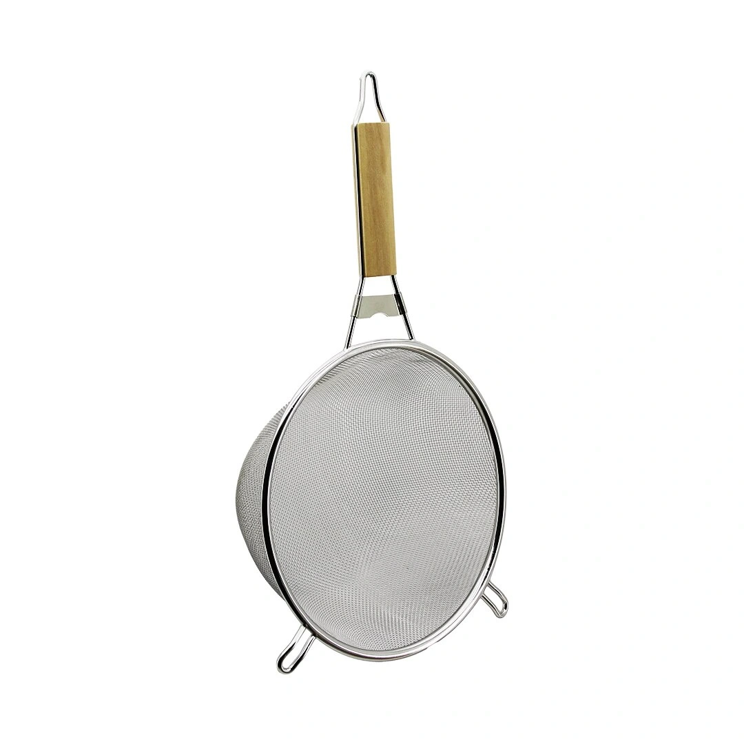 YAKUT-12335 ( 20CM ) ( AHŞAP SAPLI ) ( 2 KULAKLI  ) TEL SÜZGEÇ ( METAL ÇERÇEÇEVE )*60