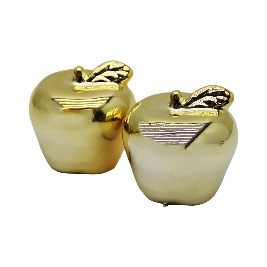 YAKUT-9524 (ELMA & KÜÇÜK BOY ) ( GOLD & SERAMİK ) BİBLO & DEKORATİF SÜS EŞYASI*12X20