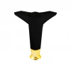 İBİCO-936 ( 15CM & SİYAH & GOLD UÇLU ) PLASTİK MOBİLYA & KOLTUK AYAK*10X5