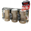 PABLITO HOME PBT-590 ( 3PCS ) ( 400ML ) ( KULPLU ) CAM KUPA BARDAK ( BROSİLİKAT ) (TERMİSİL & ISIYA DAYANIKLI)*16=K