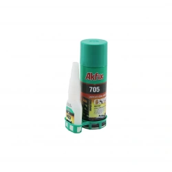 AKFİX-705 GA-060 ( 200ML+50GR ) ( HIZLI ) YAPIŞTIRICI (MDF-AHŞAP-METAL-MERMER-GRANİT-DERİ-KAUÇUK-PLASTİK-DOĞAL TAŞ)*24