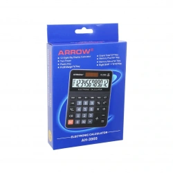 ARROW AH-3905 ( 12 HANELİ ) HESAP MAKİNESİ ( GÜNEŞ ENERJİLİ & PİLLİ ) ( 17.5 X 12.5 X 1.7CM ) ( 170GR )*90
