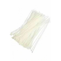 B.H.D BHD-00111 ŞAHİN ŞHT-164 ( BEYAZ ) ( 3.6X200MM ) PLASTİK CIRT KELEPÇE ( 100PCS )*200