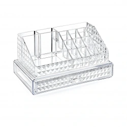 BLACKSTONE KRC-021 DIAMOND (ÇEKMECELİ+16 BÖLME) MAKYAJ & TAKI ORGANİZERİ (MİKA KRİSTAL PLASTİK) (23.3X13.5X11.5CM)*12