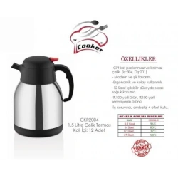 COOKER CKR-2004 ( 1.5LT ) ÇELİK TERMOS*12