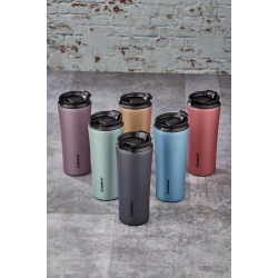 COOKER CKR-2050 ( 400ML ) TERMOS BARDAK RENKLİ ( PASLANMAZ ÇELİK & KAYDIRMAZ TPR TABAN & SIZDIRMAZ KAPAK )*24