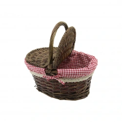 DMR-8315 (OVAL) (HASIR) (PİKNİK SEPETİ) (DEKORATİF ÇOK AMAÇLI SEPET) (KOLA TAK KULP) (ÇİFT KAPAK) (19X27.5 & 25X35& D:16CM)*16=K