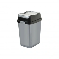 DÜNYA-09712 EASY ( 10LT ) ( ÇİFT KAPAKLI ) ÇÖP KOVASI PLASTİK ( 189X243X338MM )*24=K