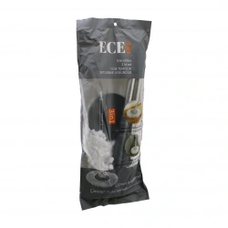 ECE LIFE EC-109 (3İN1) MİKROFİBER (OTOMATİK MOP) (YEDEK) SETİ  (360° DÖNER METAL SAP=100CM + M.FİBER PAMUK MOP=120GR )*50