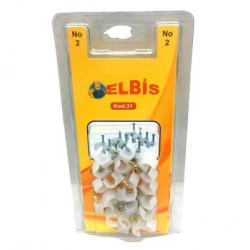 ELBİS-31  NO-2 ÇELİK ÇİVİLİ KROŞE *12X24