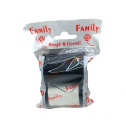 FAMİLY ( 2PCS ) ( 300MT ) BÜYÜK SİYAH & BEYAZ DİKİŞ İPLİK*36X15