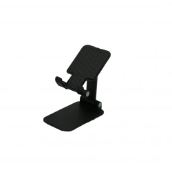 FOLDİNG DESKTOP PHONE STAND YAKUT-12963 ( AKROBAT ) MASA ÜSTÜ TELEFON TUTACAK ( SİYAH ) ( PLASTİK )*200