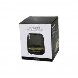 GLASS 5MINI PL-4437 ( MİKA KRİSTAL FANUS MODEL ) ( WİRELESS ) ( USB ŞARJLI ) SPEAKER HOPARLÖR ( RGB IŞIKLI ) ( AUX & TF & DC5V )*60